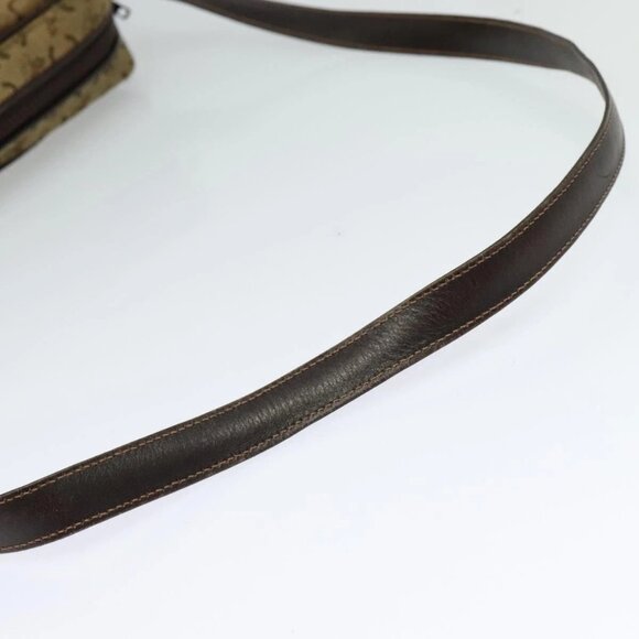 CELINE C Sulky Shoulder Bag Canvas Beige Auth BA757 - Picture 8 of 16